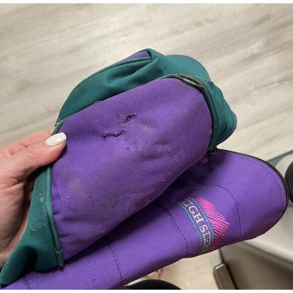 Vintage High Sierra Ski Bag Purple Green Retro Look Travel Bag main image 6